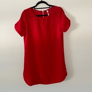 Simple red dress